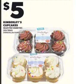 Loblaws KIMBERLEY'S CUPCAKES 315/318G offer