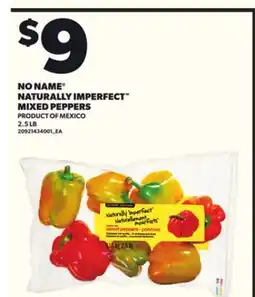 Loblaws NO NAME NATURALLY IMPERFECT MIXED PEPPERS, 2.5LB offer