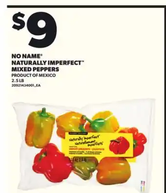 Loblaws NO NAME NATURALLY IMPERFECT MIXED PEPPERS, 2.5LB offer