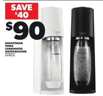 Loblaws SODASTREAM TERRA CARBONATED WATER MACHINE offer