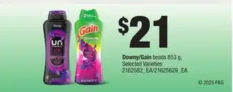 Loblaws DOWNY/GAIN BEADS 853G offer