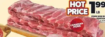 Loblaws PORK SIDE RIB PORTION offer