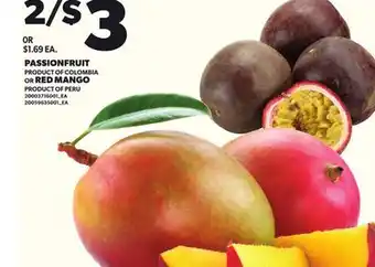 Loblaws PASSIONFRUIT OR RED MANGO offer