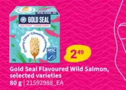 Loblaws GOLD SEAL FLAVOURED WILD SALMON,80g offer