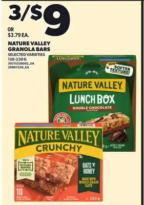 Loblaws NATURE VALLEY GRANOLA BARS, 120-230G offer