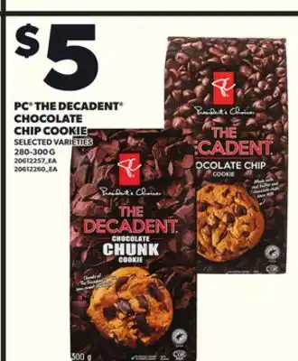 Loblaws PC THE DECADENT CHOCOLATE, 280-300 G offer