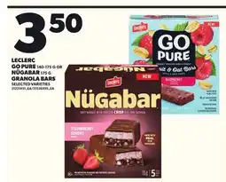 Loblaws LECLERC GO PURE 140-175 G OR NÜGABAR 175 G GRANOLA BARS offer