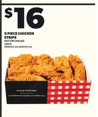 Loblaws 9 PIECE CHICKEN STRIPS, 320G offer