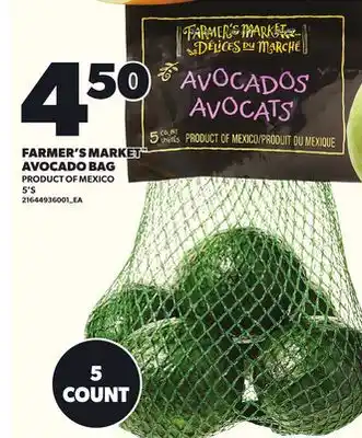 Loblaws FARMER'S MARKET AVOCADO BAG, 5'S offer