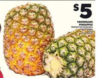 Loblaws CROWNLESS PINEAPPLE offer