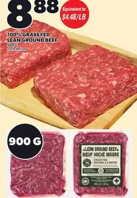 Loblaws 100% GRASS FED LEAN GROUND BEEF, 900 G offer