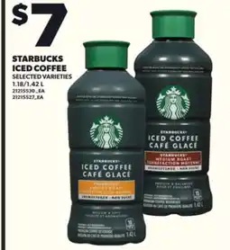 Loblaws STARBUCKS ICED COFFEE, 1.18/1.42 L offer