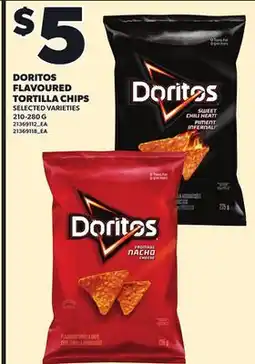 Loblaws DORITOS FLAVOURED TORTILLA CHIPS, 210-280G offer