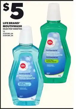 Loblaws LIFE BRAND MOUTHWASH, 1l offer