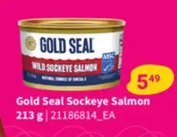 Loblaws GOLD SEAL SOCKEYE SALMON, 213 G offer