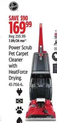 Canadian Tire Hoover Power Scrub Pet Carpet Cleaner with HeatForce Drying offer