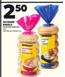 Loblaws NO NAME BAGELS, 6'S offer