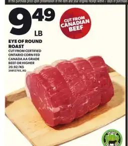 Loblaws EYE OF ROUND ROAST offer