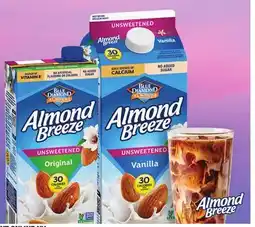 Loblaws ALMOND BREEZE REFRIGERATED, 1.89L OR ASEPTIC NON-DAIRY BEVERAGES, 946ML offer