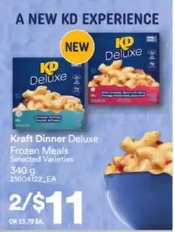 Loblaws KRAFT DINNER DELUXE FROZEN MEALS, 340G offer