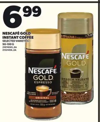 Loblaws NESCAFÉ GOLD INSTANT COFFEE, 90-100G offer