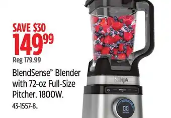 Canadian Tire Ninja BlendSense Blender with 72-oz Full-Size Pitcher. 1800W offer