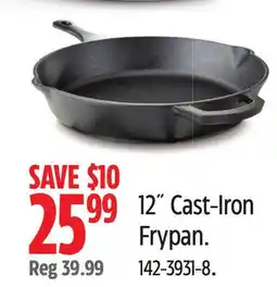 Canadian Tire 12˝ Cast-Iron Frypan offer