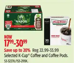 Canadian Tire Selected K-Cup Coffee and Coffee Pods offer