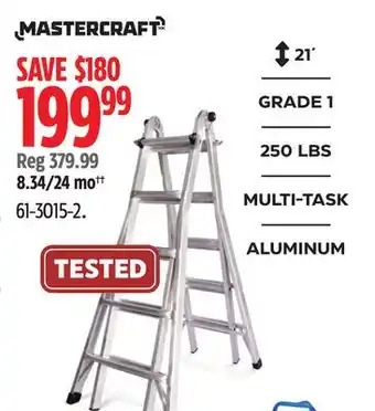 Canadian Tire Mastercraft GRADE 1 250 LBS MULTITASK ALUMINUM offer