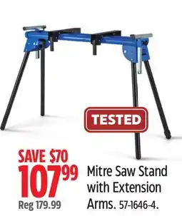 Canadian Tire Mastercraft Mitre Saw Stand with Extension Arms offer