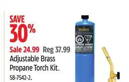 Canadian Tire Adjustable Brass Propane Torch Kit offer