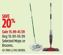 Canadian Tire Selected Mops or Brooms offer