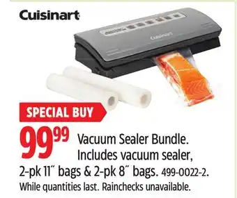 Canadian Tire Cuisinart Vacuum Sealer Bundle. Includes Vacuum sealer offer