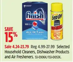 Canadian Tire Selected Household Cleaners, Dishwasher Products and Air Fresheners offer