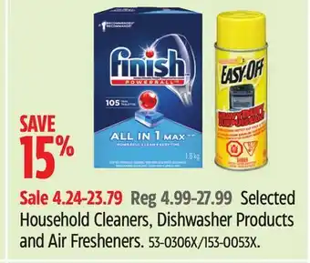 Canadian Tire Selected Household Cleaners, Dishwasher Products and Air Fresheners offer