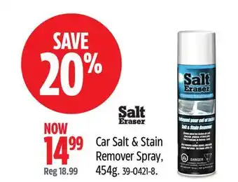 Canadian Tire Car Salt & Stain Remover Spray, 454g offer