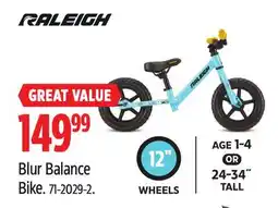 Canadian Tire RALEIGH Blur Balance Bike offer