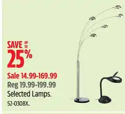 Canadian Tire NOMA Selected Lamps offer