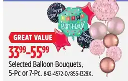 Canadian Tire Selected Balloon Bouquets, 5-Pc or 7-Pc offer