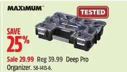 Canadian Tire MAXIMUM Deep Pro Organizer offer