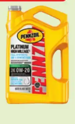 Canadian Tire Pennzoil Mileage Synthetic Motor Oil 5L offer