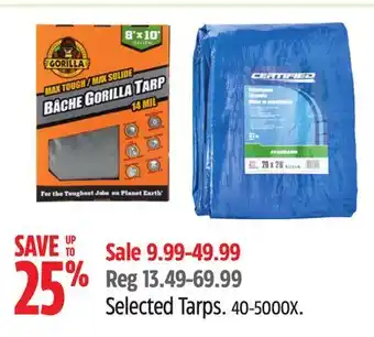 Canadian Tire Certified Selected Tarps offer