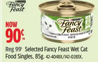 Canadian Tire Selected Fancy Feast Wet Cat Food Singles, 85g offer