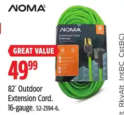 Canadian Tire NOMA 82´ Outdoor Extension Cord. 16-gauge offer