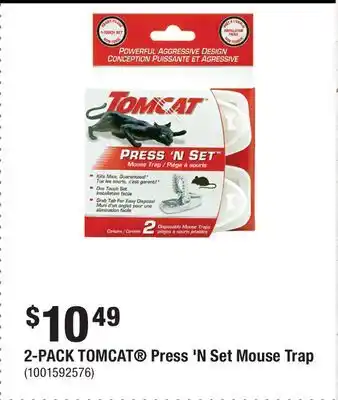 Home Depot 2-PACK TOMCAT Press 'N Set Mouse Trap offer