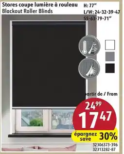 Hart Blackout Roller Blinds offer