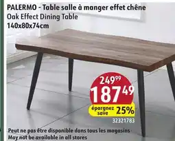 Hart PALERMO Oak Effect Dining Table offer