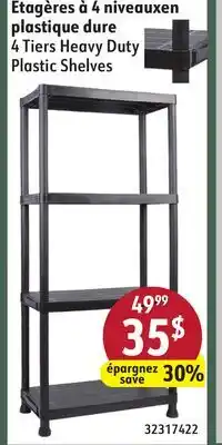 Hart 4 Tiers Heavy Duty Plastic Shelves offer