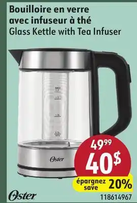 Hart Oster Glass Kettle with Tea Infuser offer