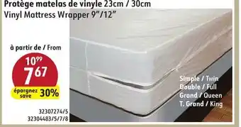 Hart Vinyl Mattress Wrapper 9/12 offer